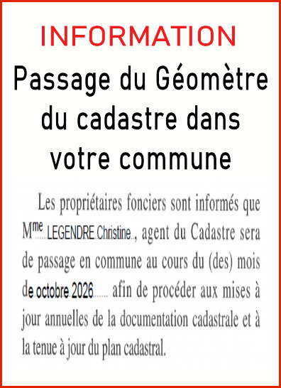 Passage du géomètre du plan cadastral de pasage à Stenay courant octobre